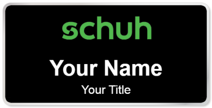 Custom name badges for Schuh