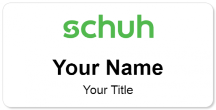 Custom name badges for Schuh