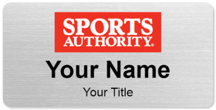 Custom name badges for Sports Authority