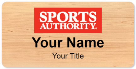 Custom name badges for Sports Authority