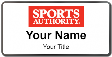 Custom name badges for Sports Authority