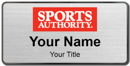 Custom name badges for Sports Authority