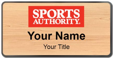Custom name badges for Sports Authority