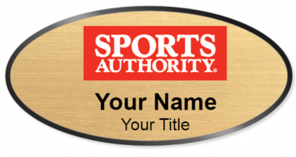 Custom name badges for Sports Authority