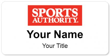 Custom name badges for Sports Authority