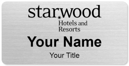 Custom name badges for Starwood Hotels and Resorts