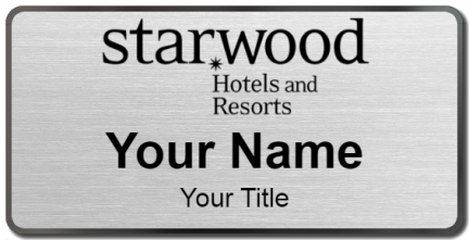 Custom name badges for Starwood Hotels and Resorts