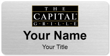 Custom name badges for The Capital Grille