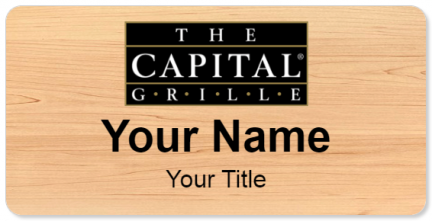 Custom name badges for The Capital Grille