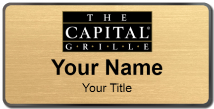 Custom name badges for The Capital Grille