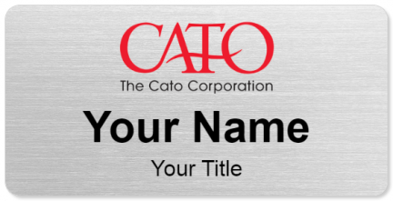 Custom name badges for The Cato Corporation