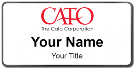 Custom name badges for The Cato Corporation
