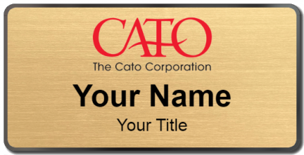 Custom name badges for The Cato Corporation