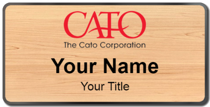 Custom name badges for The Cato Corporation