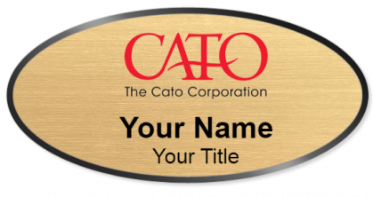 Custom name badges for The Cato Corporation