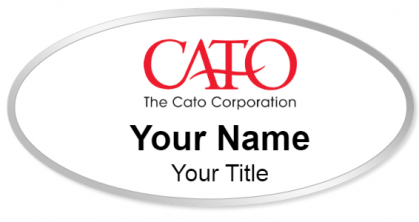 Custom name badges for The Cato Corporation