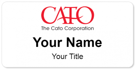 Custom name badges for The Cato Corporation