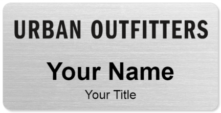 Custom name badges for Urban Outfitters