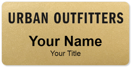 Custom name badges for Urban Outfitters
