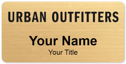 Custom name badges for Urban Outfitters