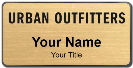 Custom name badges for Urban Outfitters