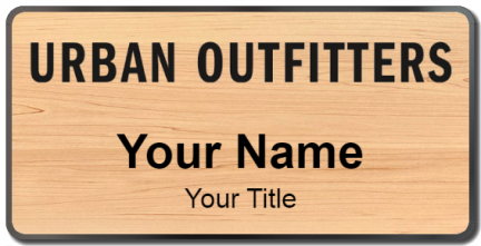 Custom name badges for Urban Outfitters