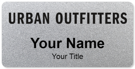 Custom name badges for Urban Outfitters