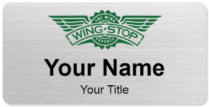 Custom name badges for Wing Stop