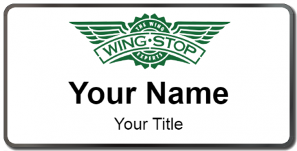 Custom name badges for Wing Stop