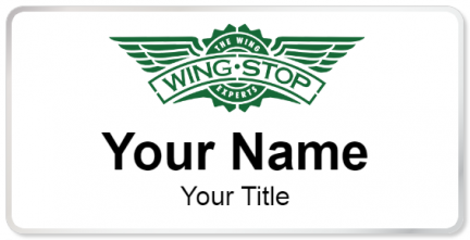 Custom name badges for Wing Stop