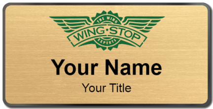 Custom name badges for Wing Stop
