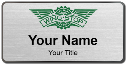 Custom name badges for Wing Stop