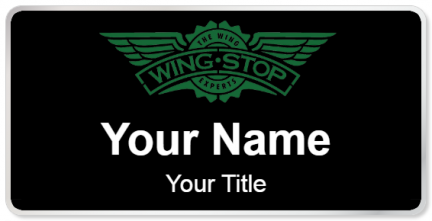 Custom name badges for Wing Stop