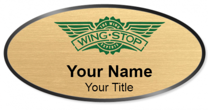 Custom name badges for Wing Stop