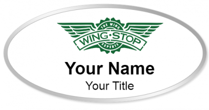 Custom name badges for Wing Stop