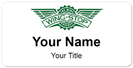 Custom name badges for Wing Stop