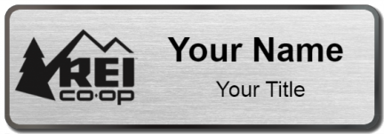 Custom name badges for REI CO OP