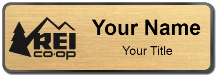 Custom name badges for REI CO OP