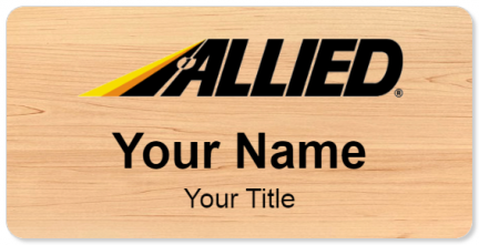 Custom name badges for Allied Van Lines