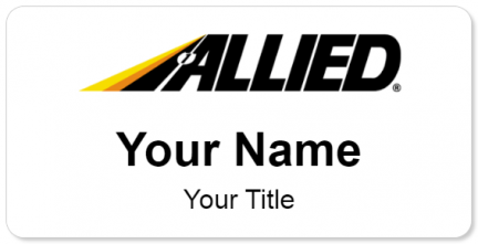 Custom name badges for Allied Van Lines