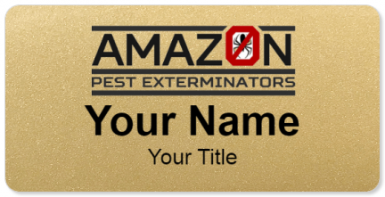 Custom name badges for Amazon Pest Exterminators