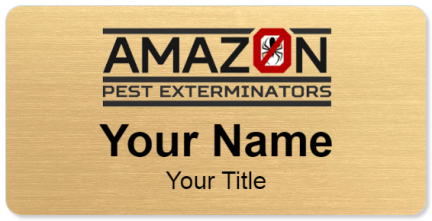 Custom name badges for Amazon Pest Exterminators