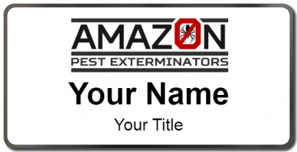 Custom name badges for Amazon Pest Exterminators
