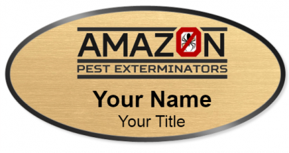 Custom name badges for Amazon Pest Exterminators