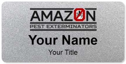 Custom name badges for Amazon Pest Exterminators