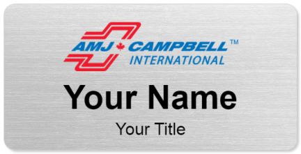 Custom name badges for AMJ Campbell Movers