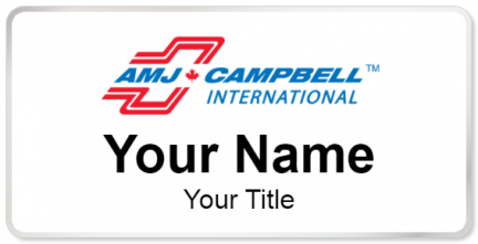 Custom name badges for AMJ Campbell Movers