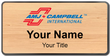 Custom name badges for AMJ Campbell Movers