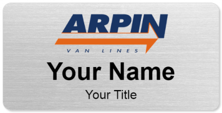 Custom name badges for Arpin Van Lines