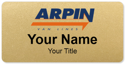 Custom name badges for Arpin Van Lines
